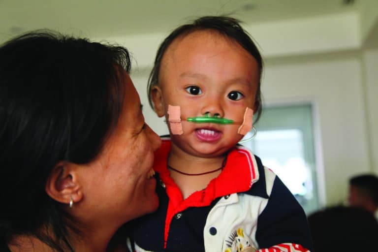 Child and Mother in Bhutan